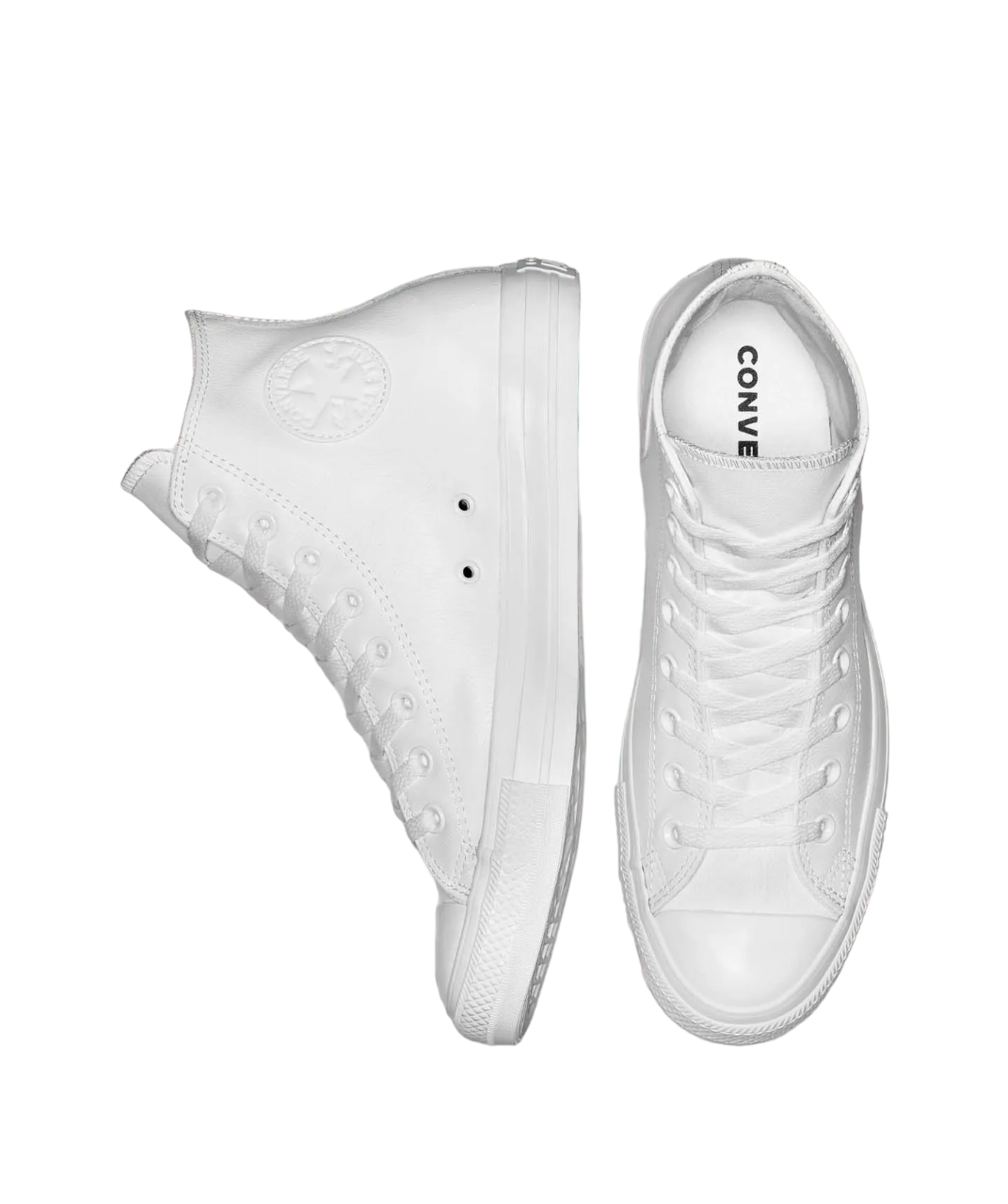Tenis Converse Chuck Taylor All Star Blancos en Bota de Piel Unisex 1T406
