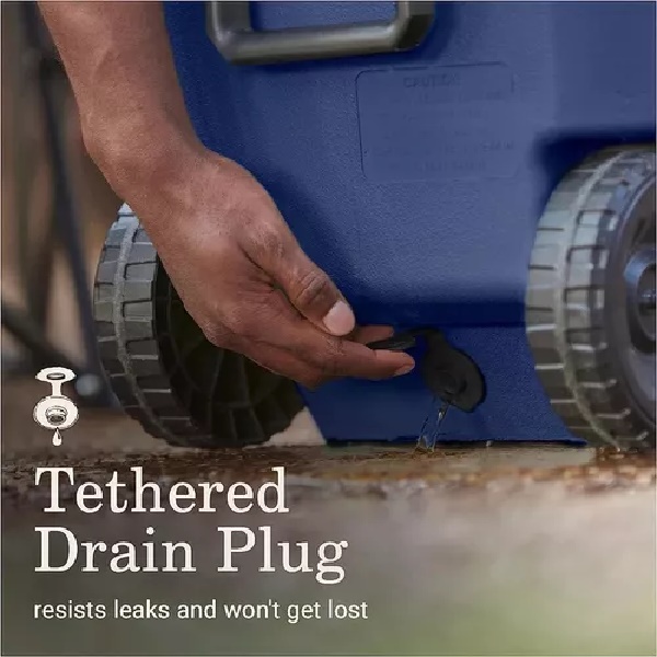 Hielera Coleman 2179154 Con Llantas 100 Qt Porta Vasos