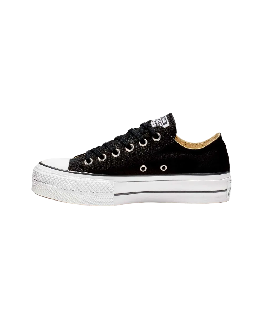 Tenis Converse de Plataforma Lift Negros en Choclo de Lona para Mujer 560250C
