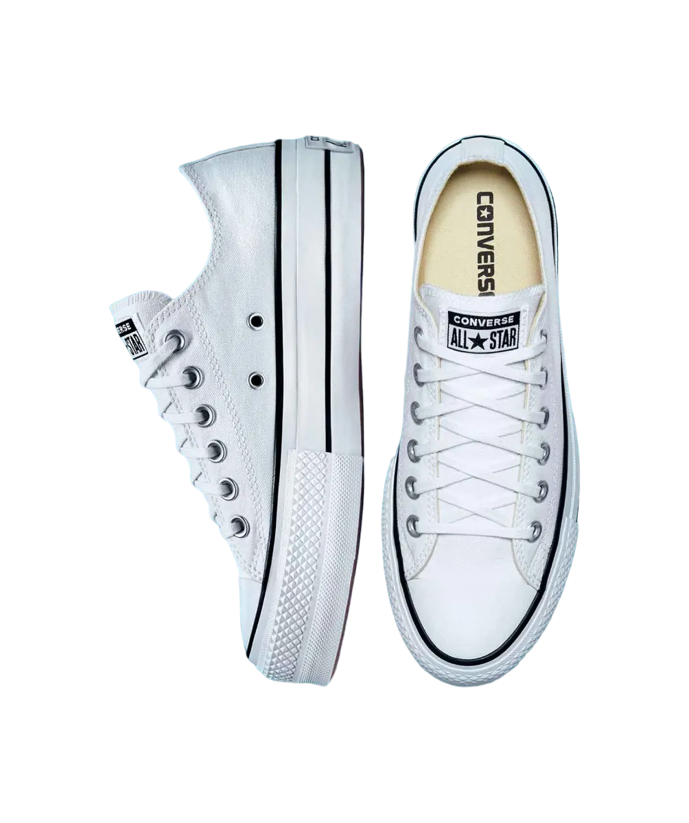 Tenis Converse de Plataforma Lift Blancos en Choclo de Lona para Mujer 560251C
