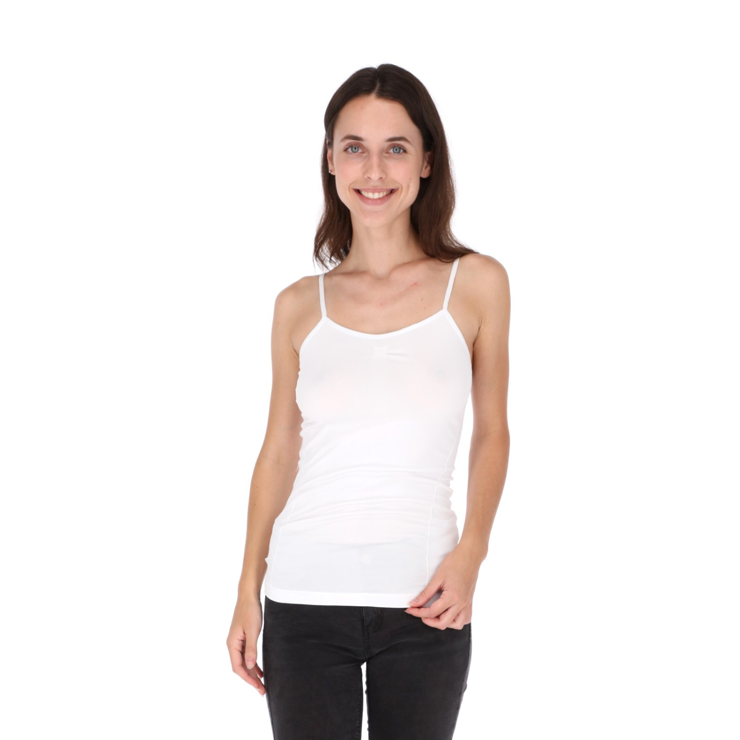 5 Blusas Top De Tirantes Licra Basico Para Mujer Chili Beans 