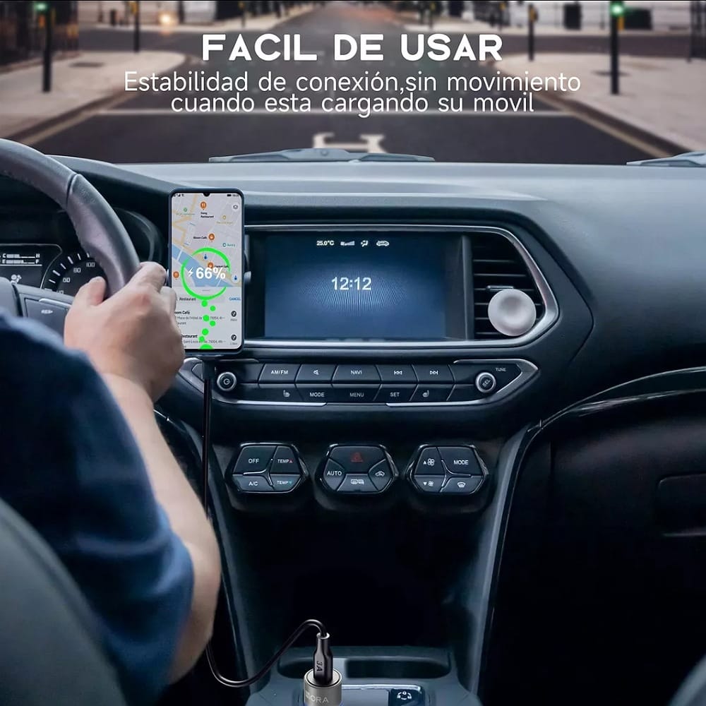 Turbo Cargador Para Auto Tipo C Combo Pd 20W con cable tipo c Carga Rápida En Carro Coche Compatible con Samsung Motorola Huawei Xiaomi Sony HTC 1 Hora GAR156