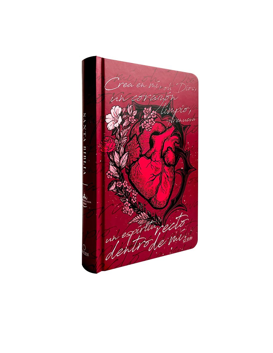 Biblia RVR60 Nombres de Dios crea en mi un corazon limpio, rosada