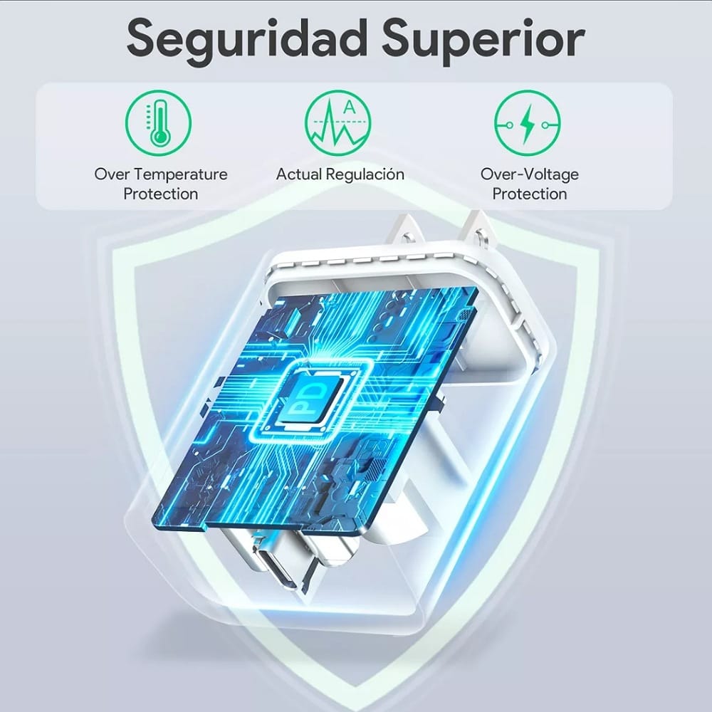 Cargador Tipo C Adaptador Carga Rapida 20w Pd compatible con iPhone X Xr 11 12 13 14 Samsung Huawei 1Hora Gar152