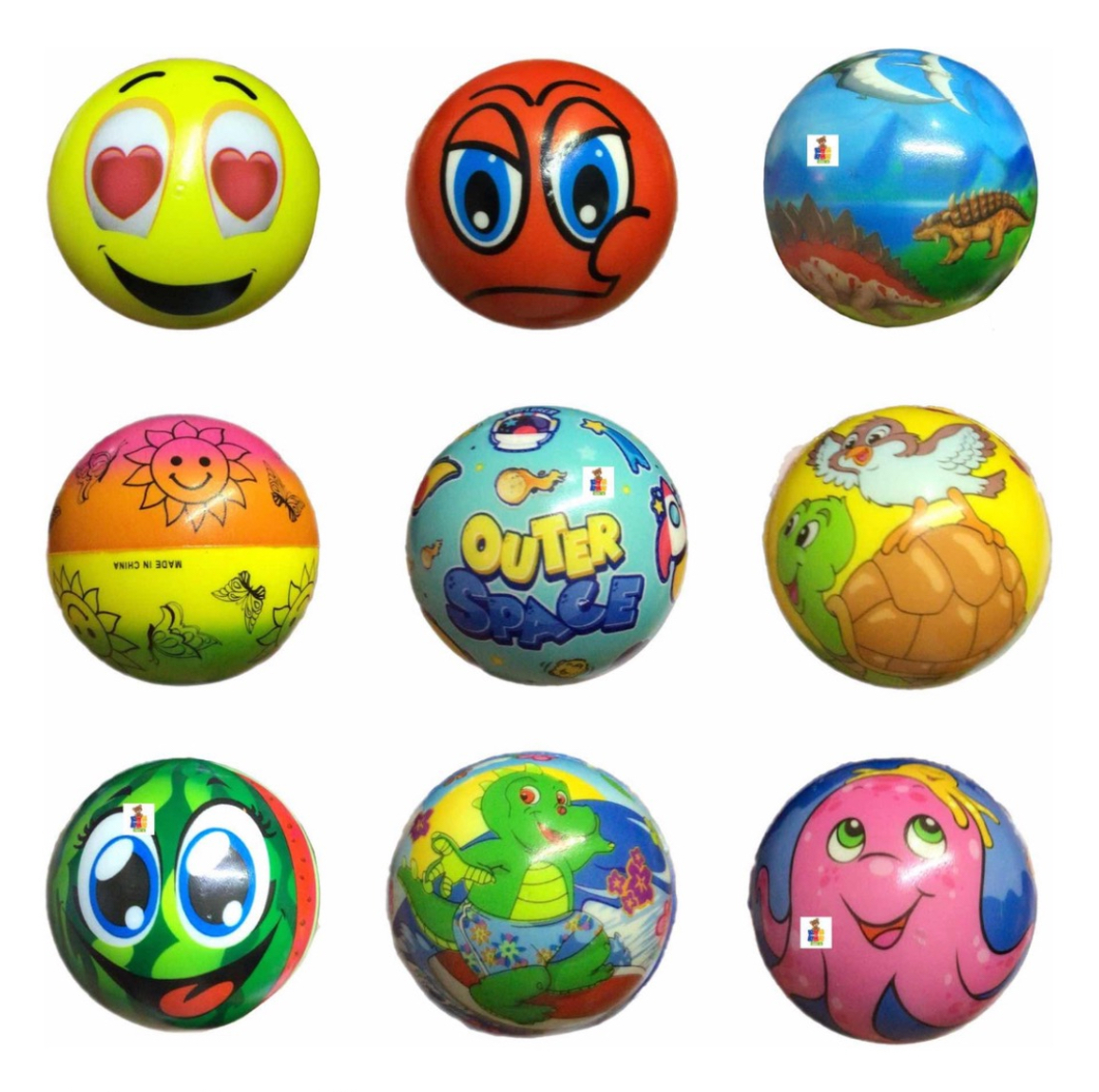 20 Pelotas Relax Anti Estrés Surtido Juguete Piñata 4cm