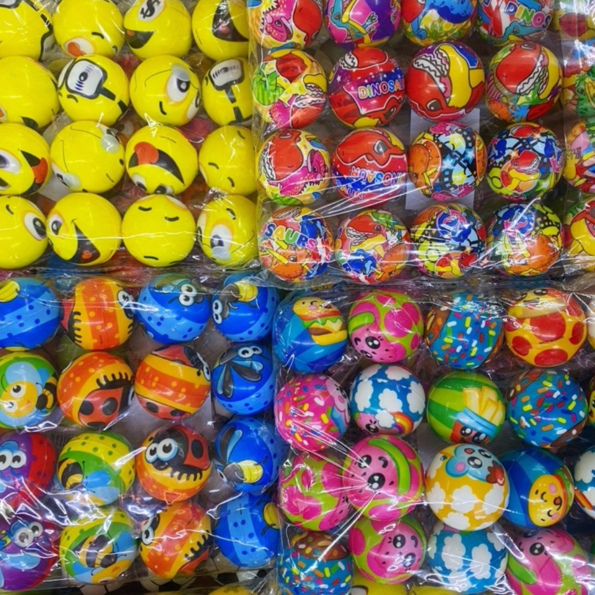 20 Pelotas Relax Anti Estrés Surtido Juguete Piñata 4cm