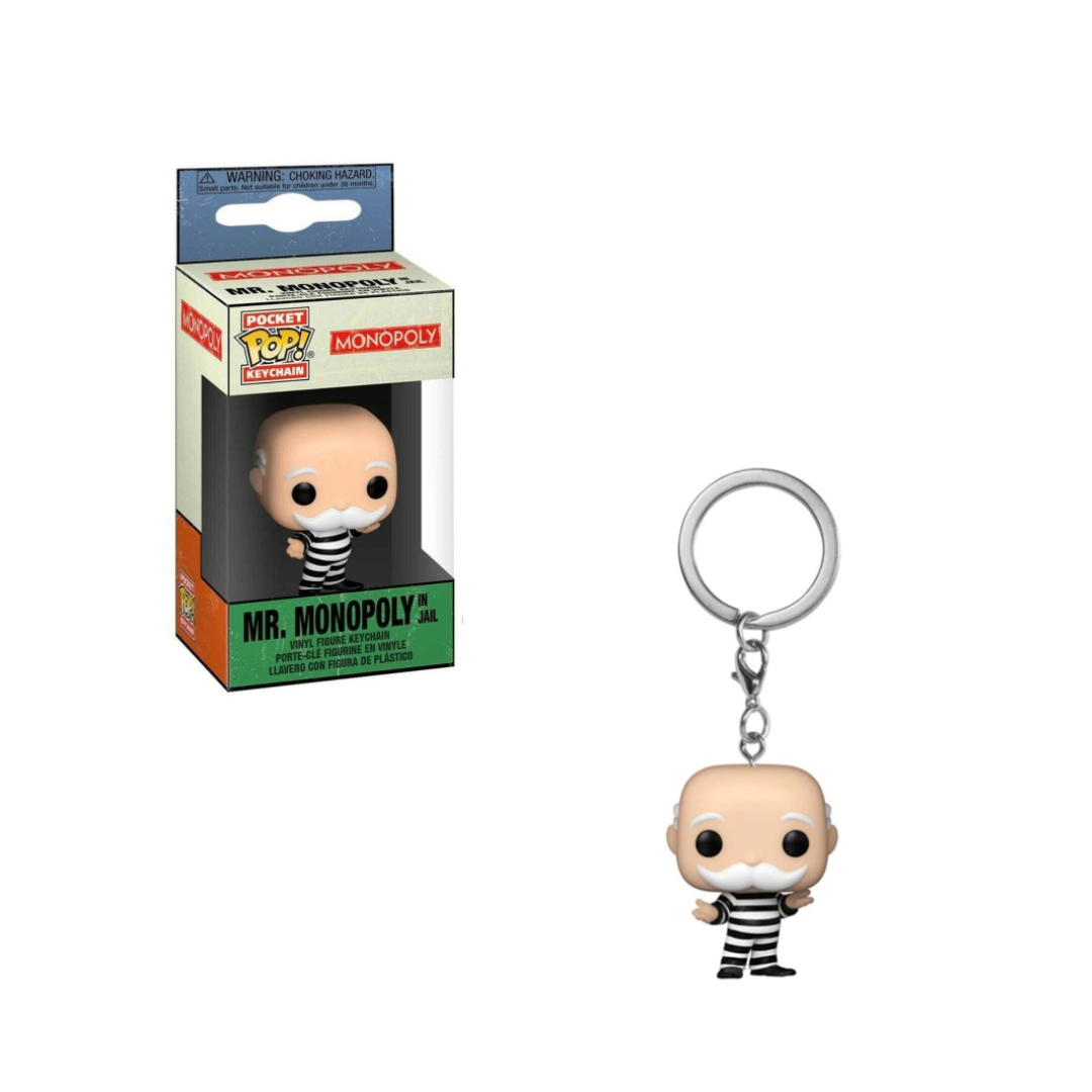 Funko Pocket Pop! Keychain: Mr. Monopoly In Jail - Monopoly