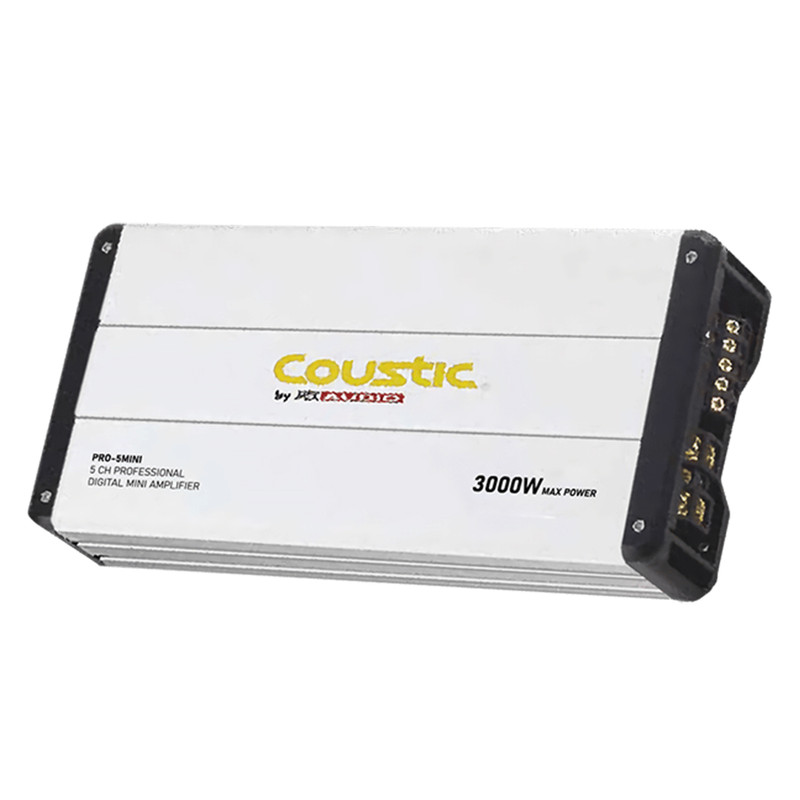 Mini Amplificador Digital Coustic PRO-5MINI 5 Canales 3000 Watts Clase D.