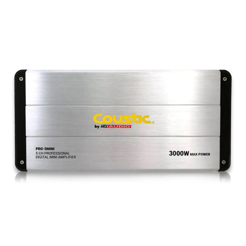 Mini Amplificador Digital Coustic PRO-5MINI 5 Canales 3000 Watts Clase D.