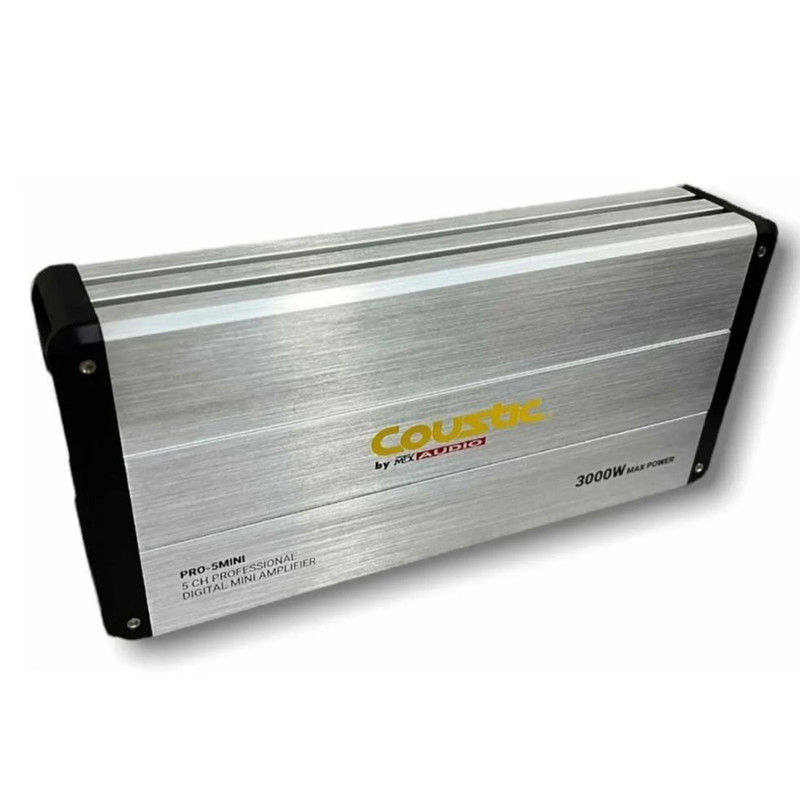 Mini Amplificador Digital Coustic PRO-5MINI 5 Canales 3000 Watts Clase D.