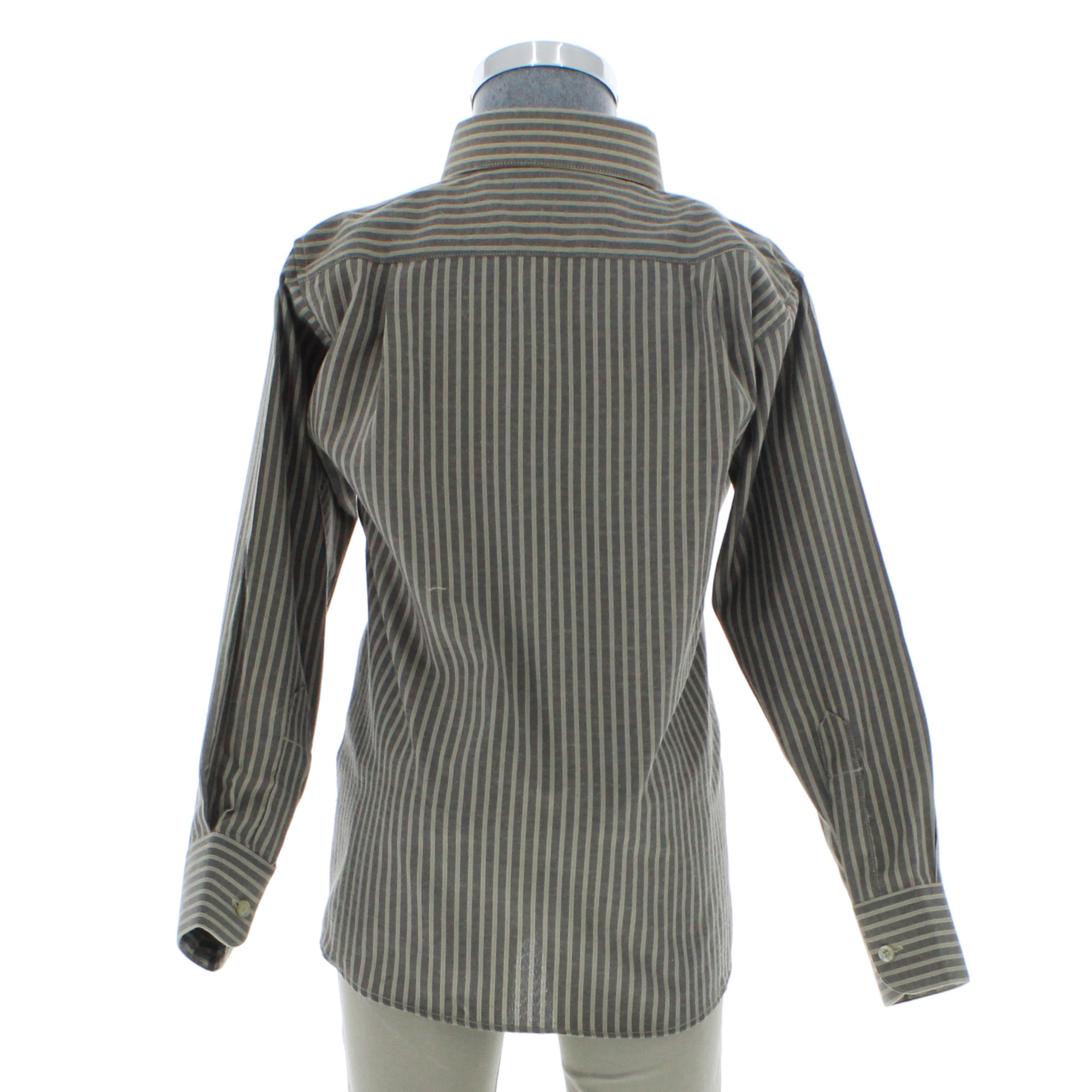 Camisa De Vestir Niño Color Cafe Rayas 3671 2 A 18 Años