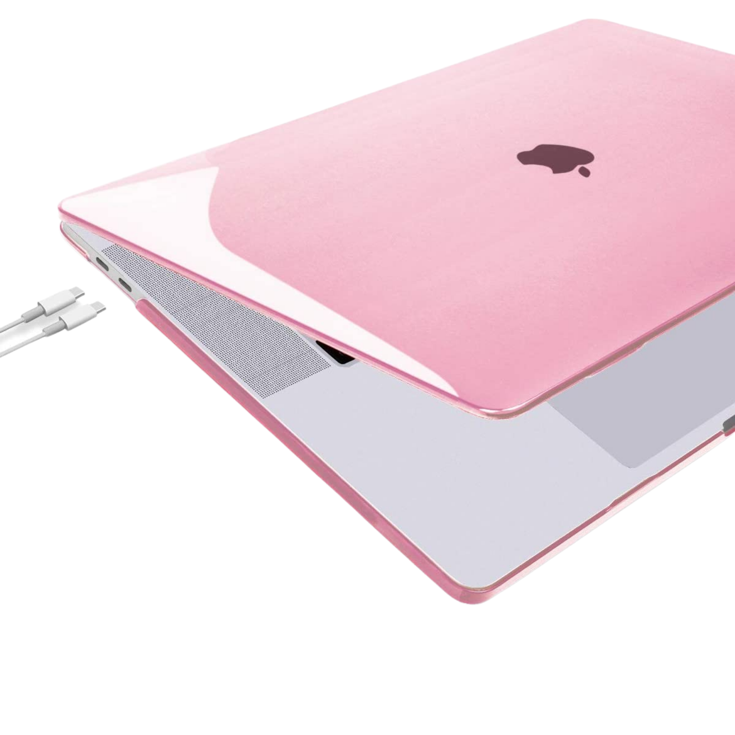 CARCASA FUNDA PROTECTOR CASE izÜg Para Macbook Air M2 2022 Model A2681 CRYSTAL ROSA