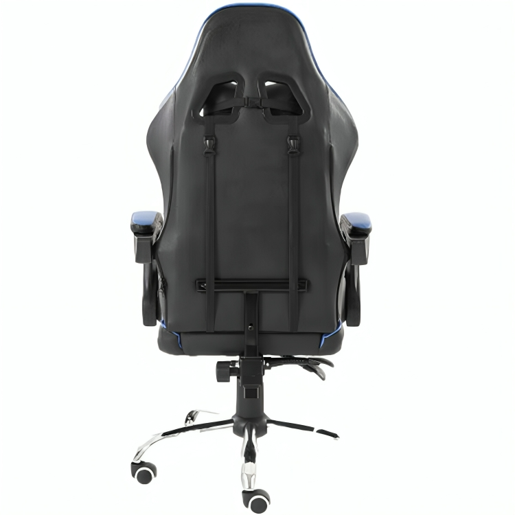 Silla Gamer Ergonómica Modelo Falkor Color Negro-Azul