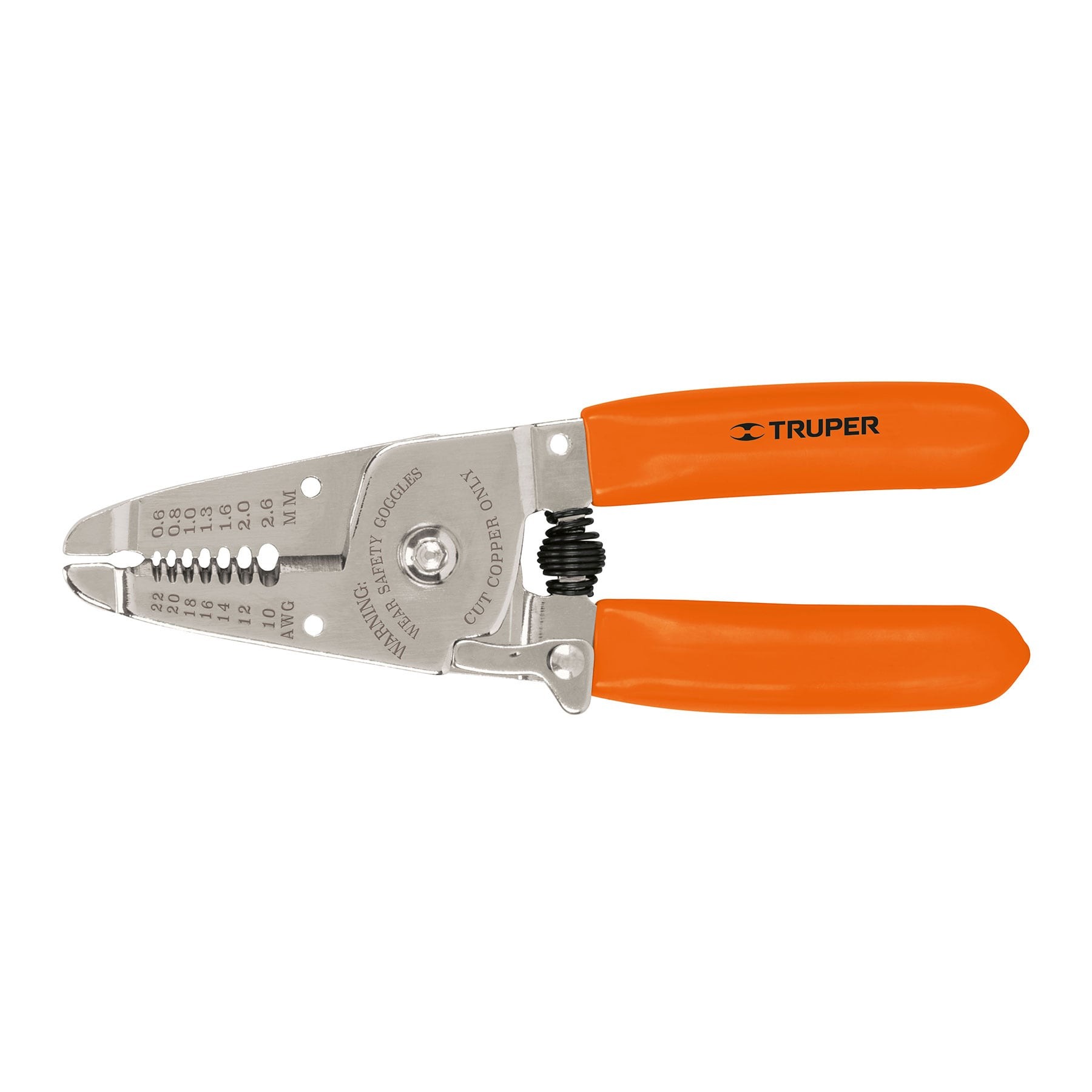 PINZA 6" PELA CABLES 22 A 10 AWG, TRUPER 17356