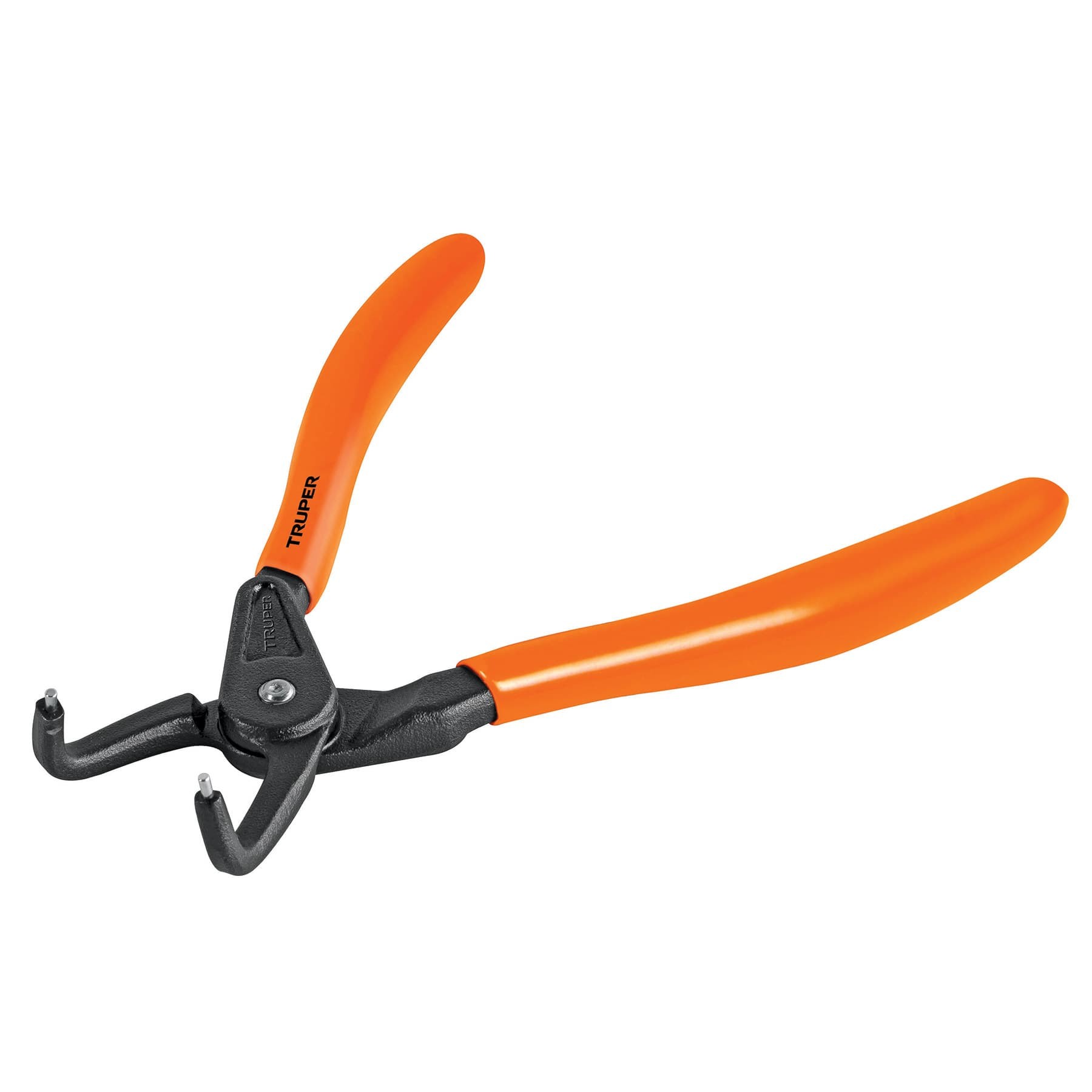 PINZA PUNTA A 90 grados 6-3/4" PARA CERRAR ANILLOS, MANGO DE PVC 17362