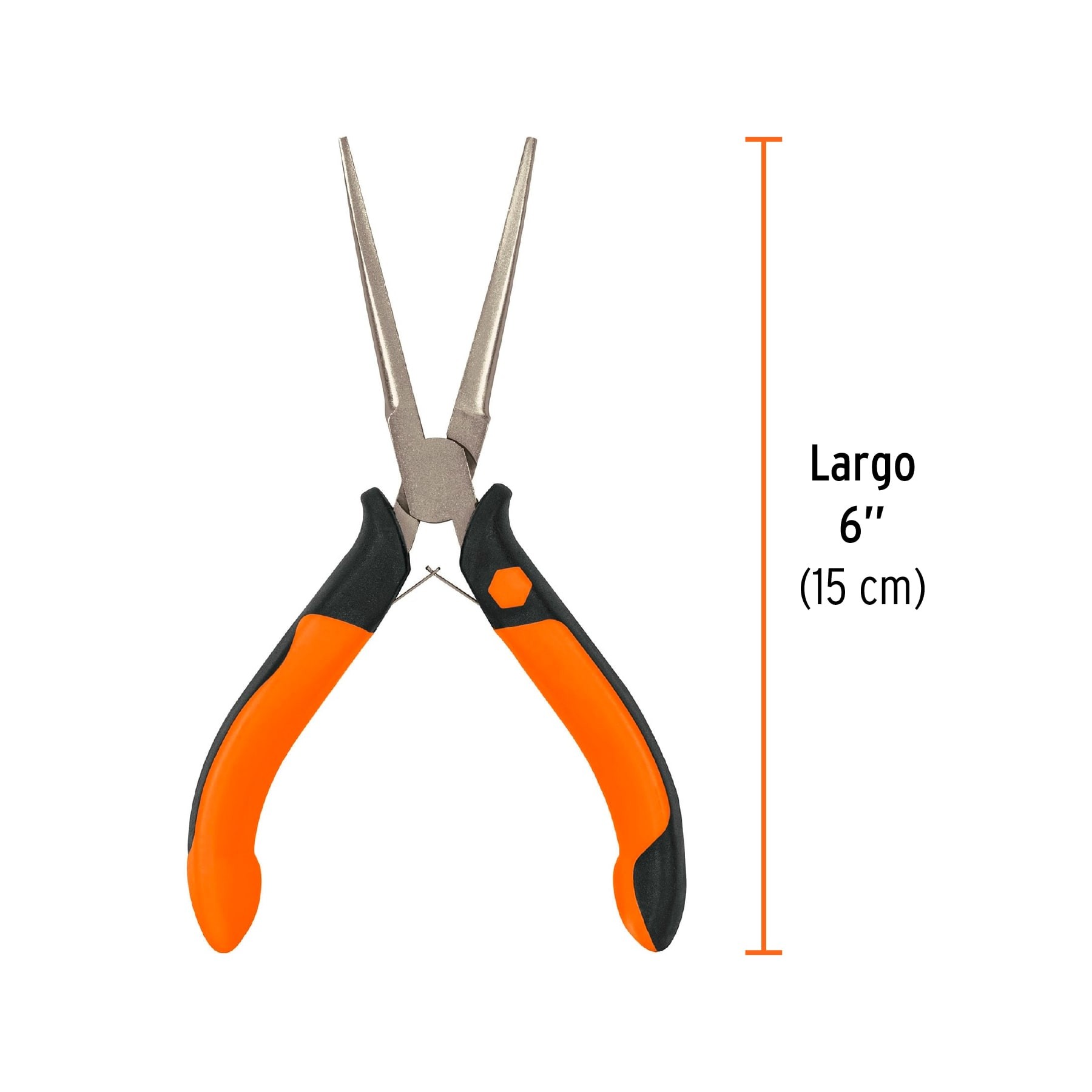 MINI PINZA DE PUNTA DE AGUJA 6" MANGO COMFORT GRIP, TRUPER 17369