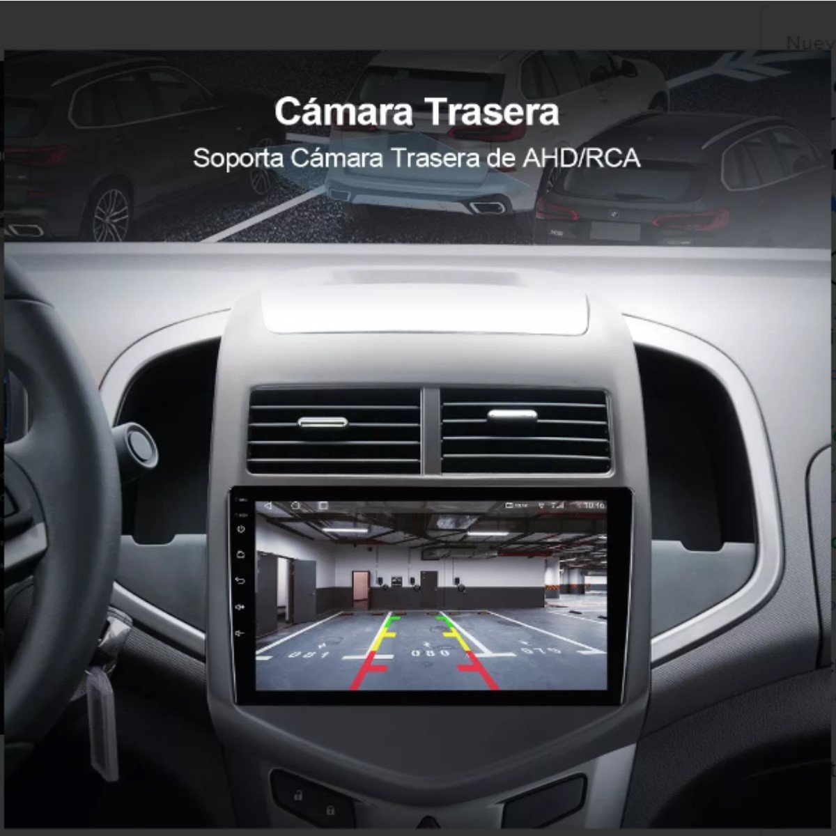 Pantalla táctil cámara Multimedia GPS coche Radio Android 4 núcleos Chevrolet Aveo 2 Sonic CarPlay