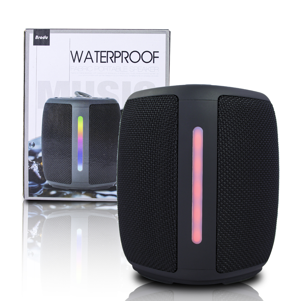 MINI ALTAVOZ BRODU BTS-1981 A PRUEBA DE AGUA COLOR NEGRO