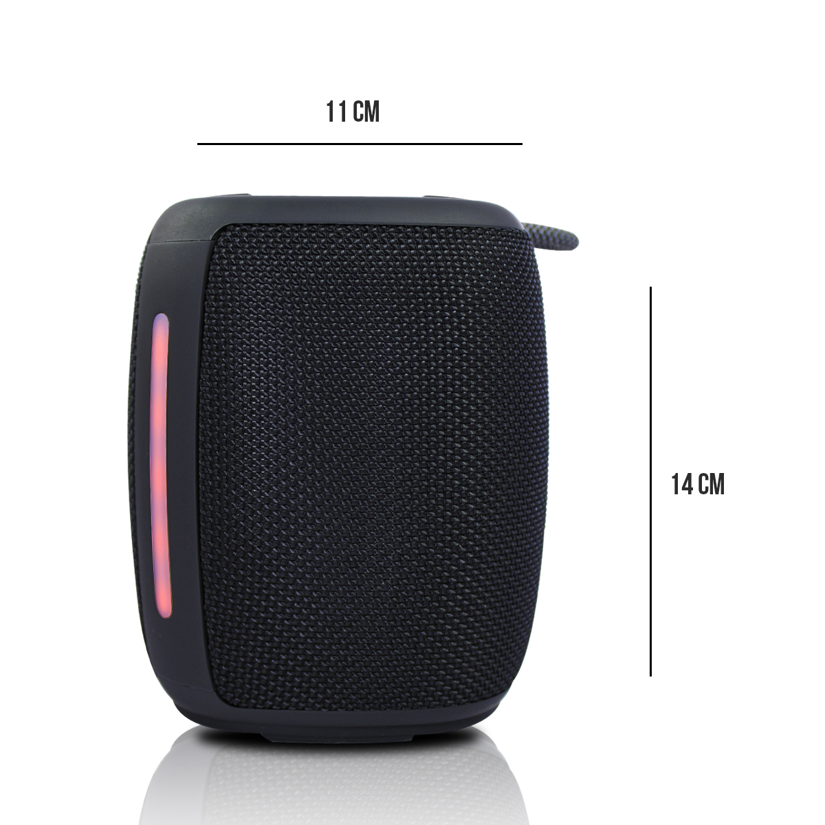 MINI ALTAVOZ BRODU BTS-1981 A PRUEBA DE AGUA COLOR NEGRO