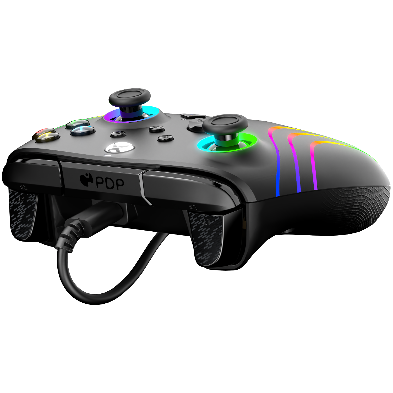 PDP AFTERGLOW WAVE LED WIRED CONTROLLER FOR XBOX SERIES XS - BLACK