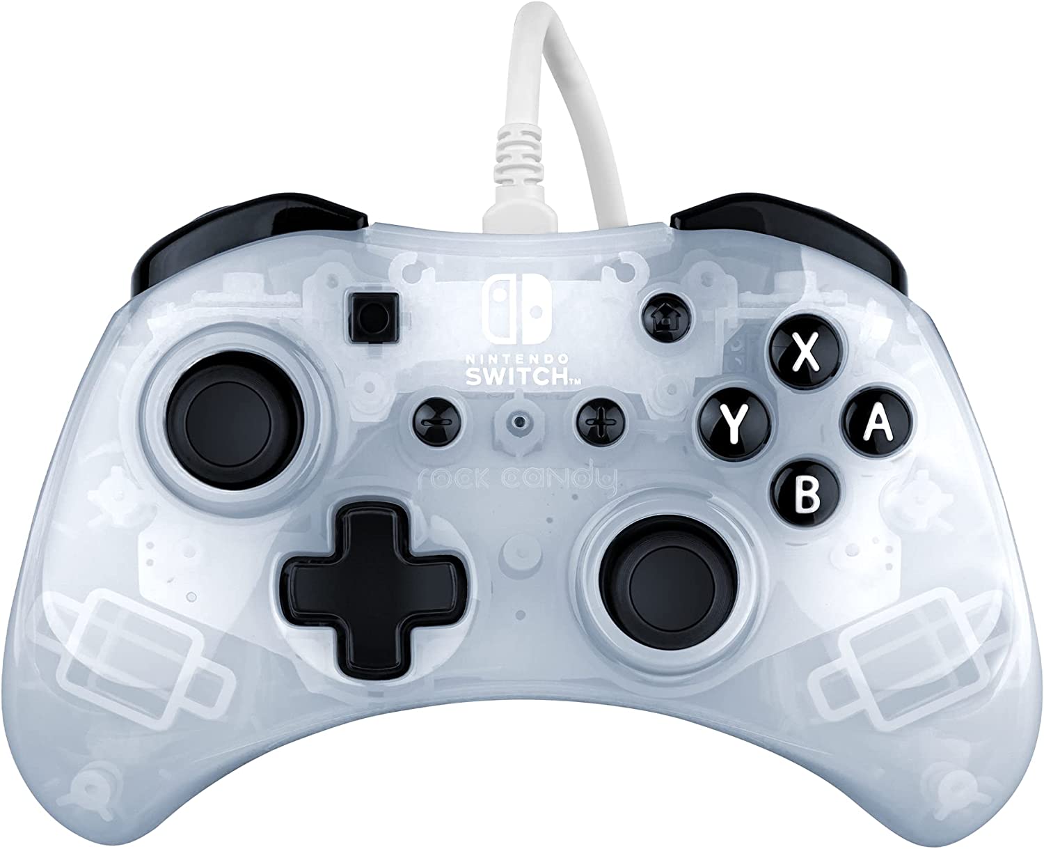 Control Alambrico Pdp Rock Candy Frost White Para Nintendo