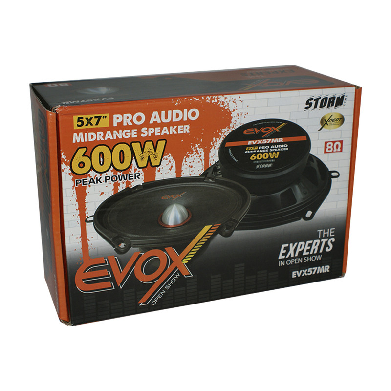 Medio Rango 5x7" EVOX EVX57MR 300/600W MAX  8 Ohms.