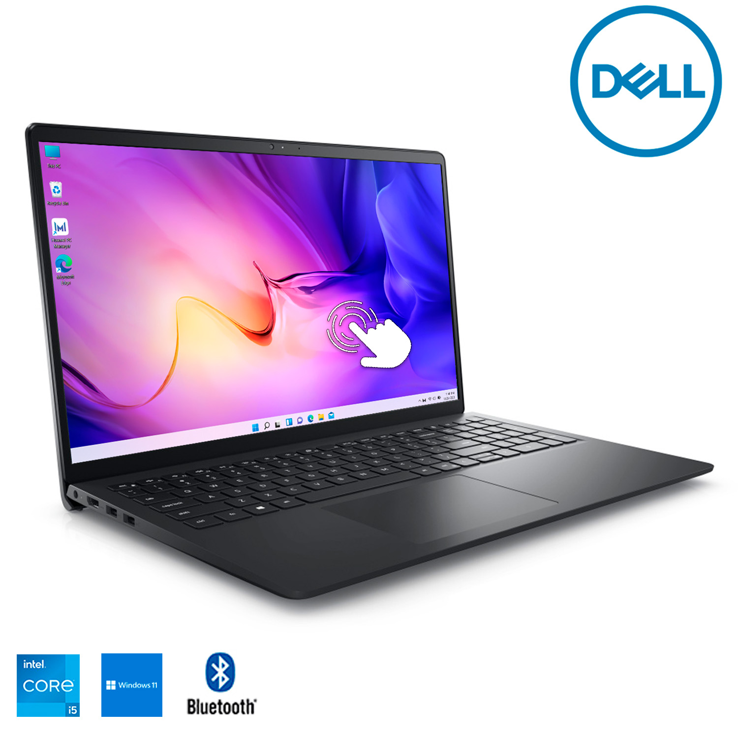 Laptop Dell Inspiron 15 Core i5 256Gb Ssd 8Gb Ddr4 15.6 Touch Ing W11H Negro.
