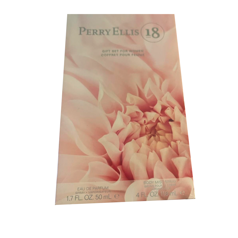  Set Perfume Perry Ellis 18 Eau De Parfum 50 Ml Y Body Mist 118 Ml