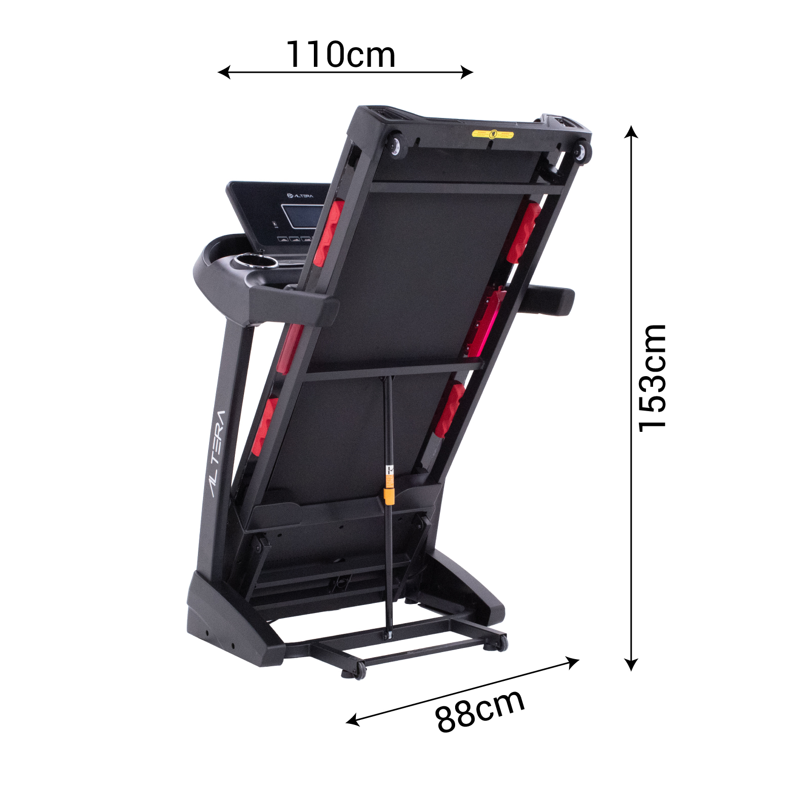 Altera Caminadora eléctrica | 4 HP | 12 programas de ejercicio. | 1 a 20 Km/h | bluetooth y App móvil | Plegable