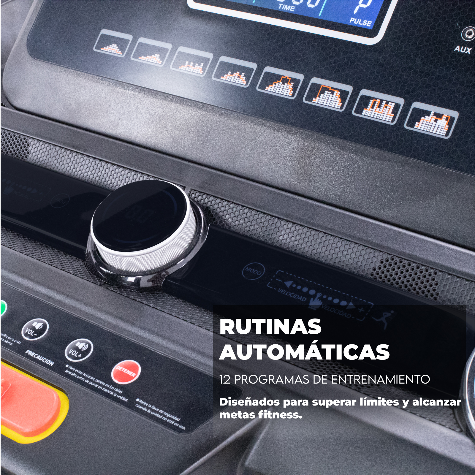 Altera Caminadora eléctrica | 4 HP | 12 programas de ejercicio. | 1 a 20 Km/h | bluetooth y App móvil | Plegable