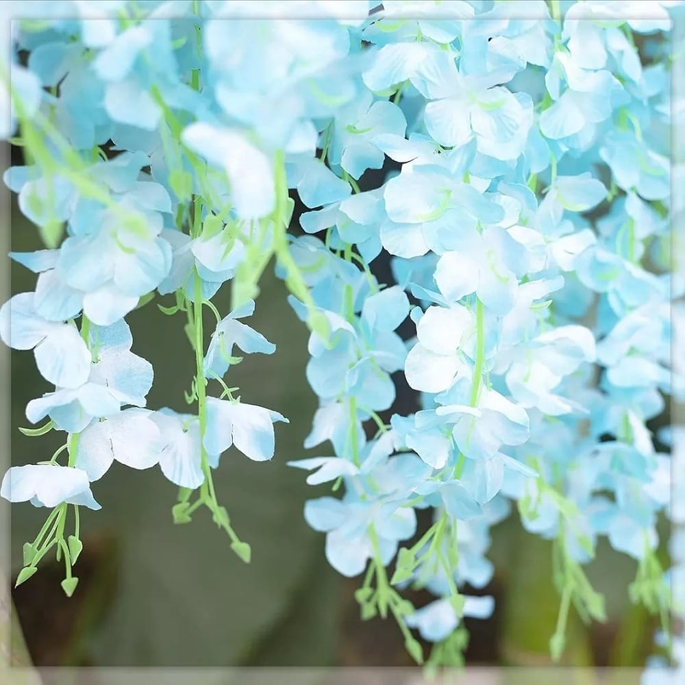 Lote 14pcs Wisteria Artificial Flores Decoración Boda Hogar