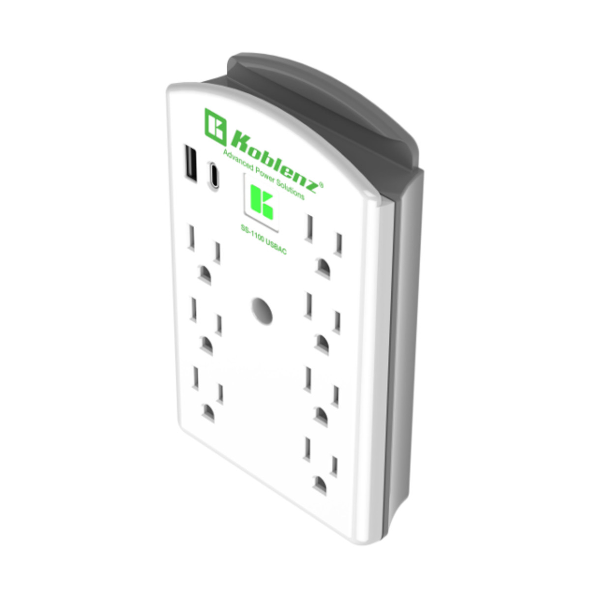 Multicontacto Supresor Picos KOBLENZ 7 contactos + USB A y C.