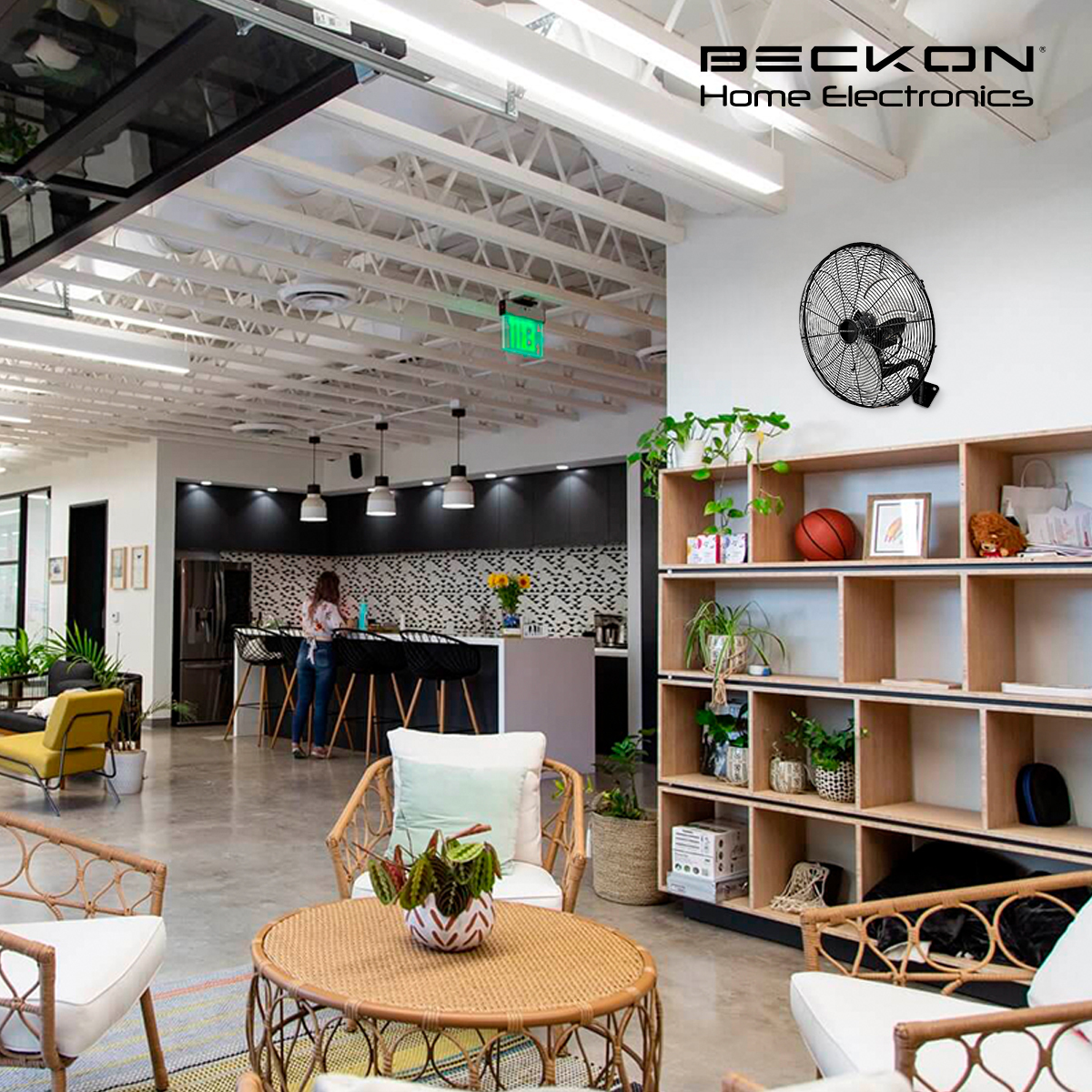 Ventilador Industrial De Pedestal Pared 2 En 1 Uso Rudo jardín exteriores Bodega Centro De Trabajo Comercio Eventos Beckon.