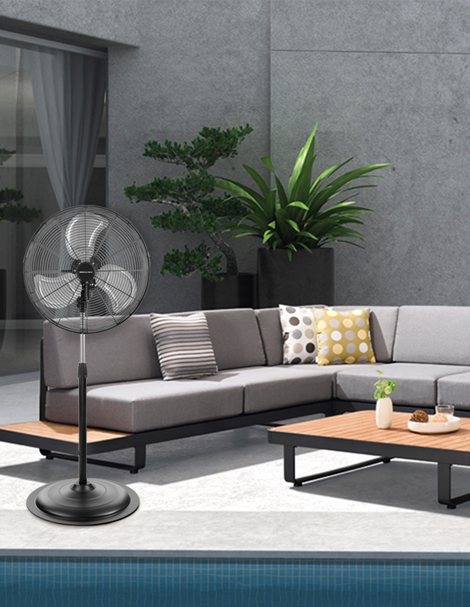 Ventilador Industrial De Pedestal Pared 2 En 1 Uso Rudo jardín exteriores Bodega Centro De Trabajo Comercio Eventos Beckon.