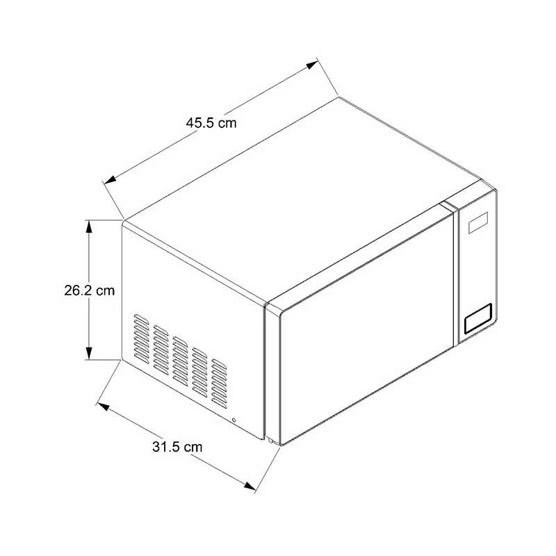 Horno de microondas Whirlpool 0.7 pies cúbicos (ft3) / 20 L Gris