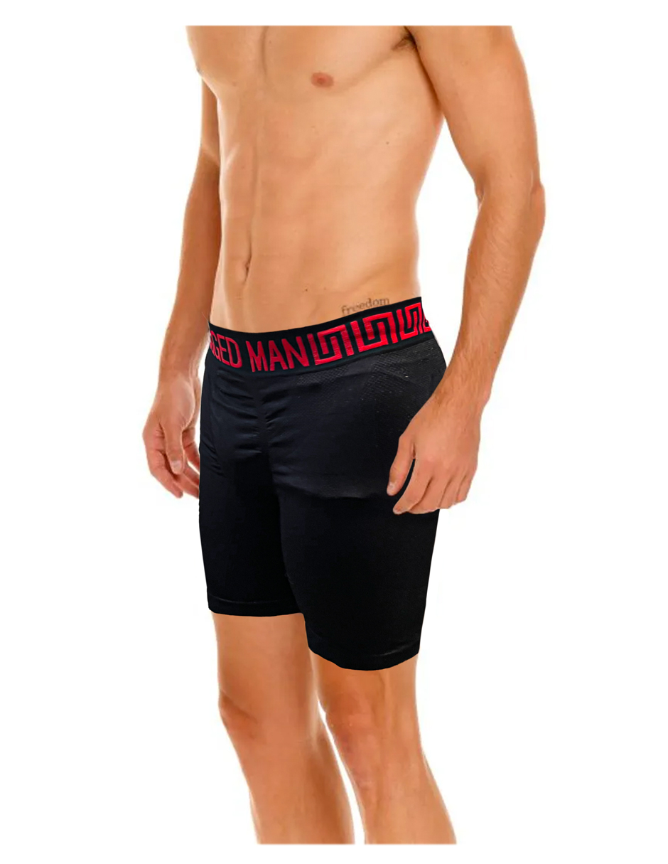 Boxer Largo Biker Microfibra Hombre, Paquete De 6 Pzas