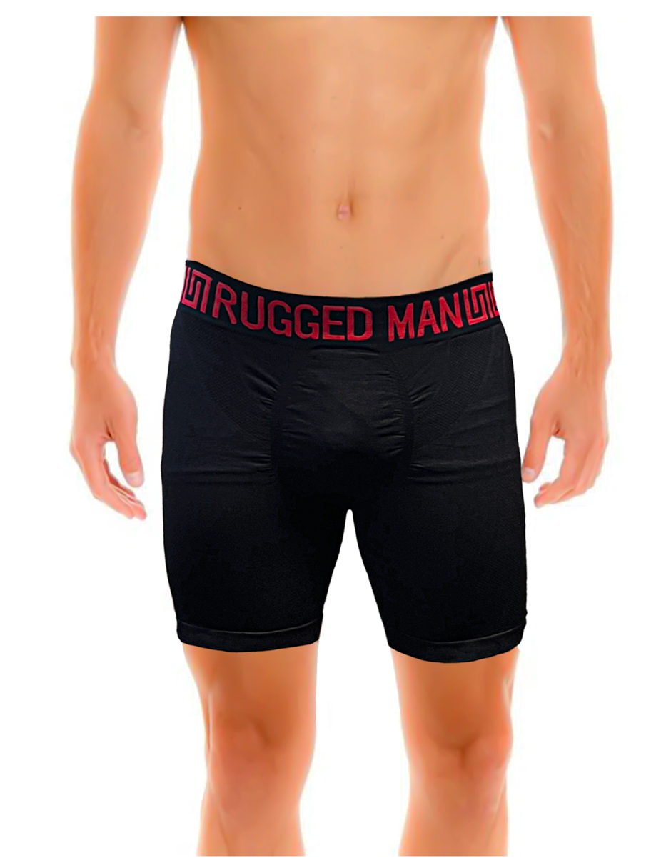 Boxer Largo Biker Microfibra Hombre, Paquete De 6 Pzas