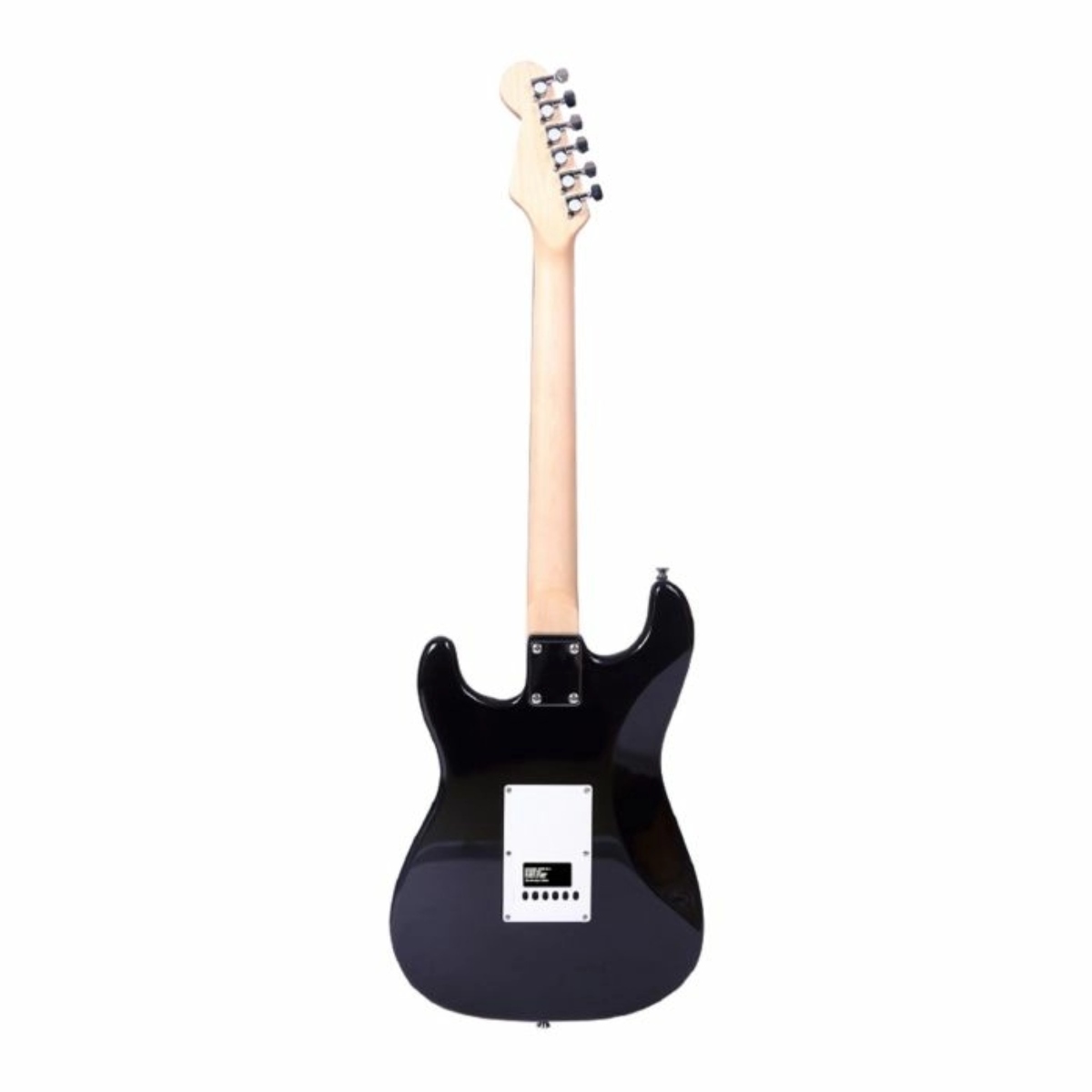 GUITARRA ELÉCTRICA KAISER KGE-3901 STRATOCASTER 6 CUERDAS DE 39" NEGRO/BLANCO ENDY4