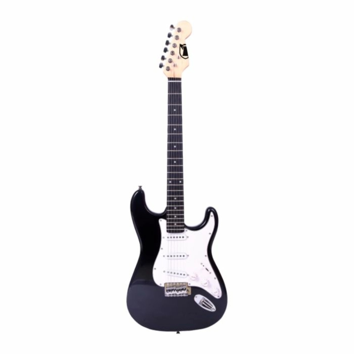 GUITARRA ELÉCTRICA KAISER KGE-3901 STRATOCASTER 6 CUERDAS DE 39" NEGRO/BLANCO ENDY4