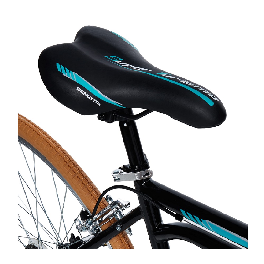 Bicicleta Benotto Turismo Super Turismo R28 Acero 12V. Negro/Aqua 