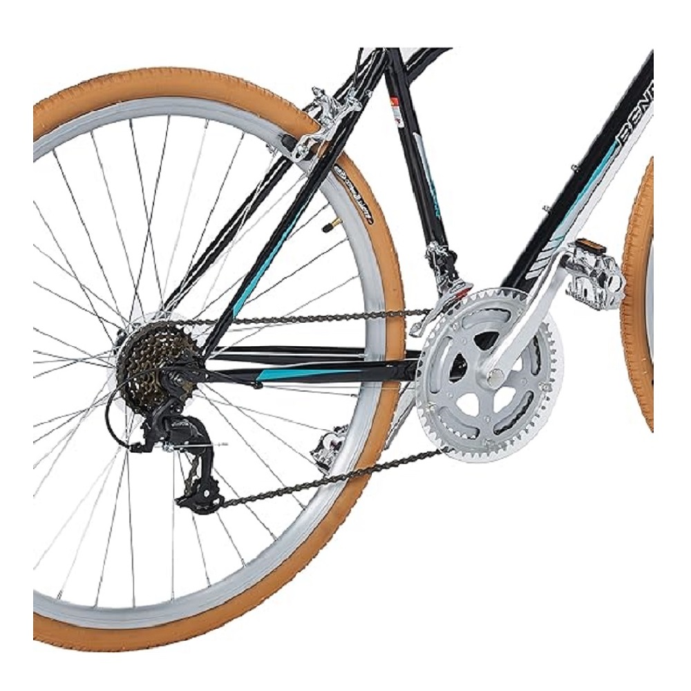 Bicicleta Benotto Turismo Super Turismo R28 Acero 12V. Negro/Aqua 