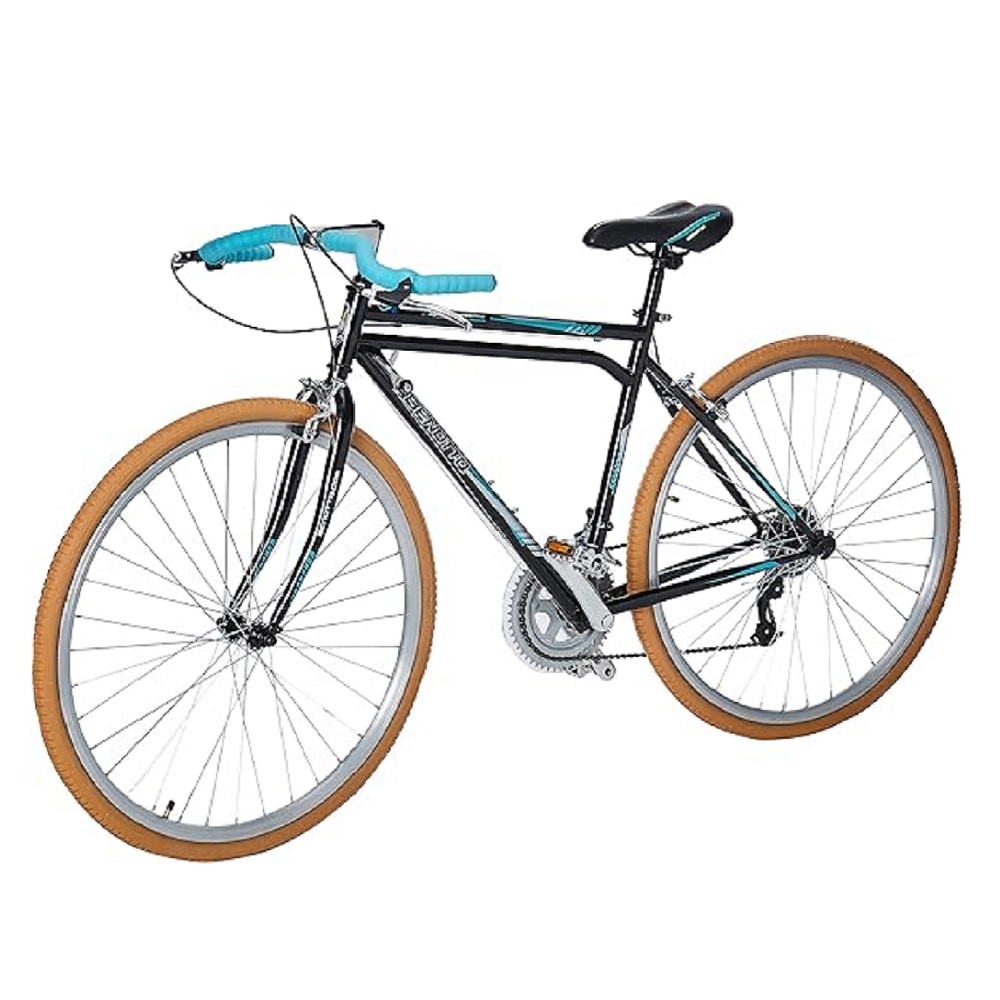 Bicicleta Benotto Turismo Super Turismo R28 Acero 12V. Negro/Aqua 
