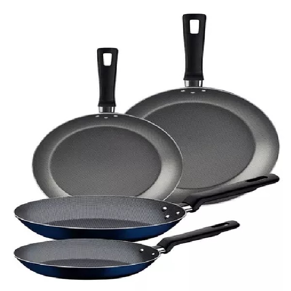 Juego De Sartenes Tramontina Milan 4 Piezas Starflón Antiadherente 