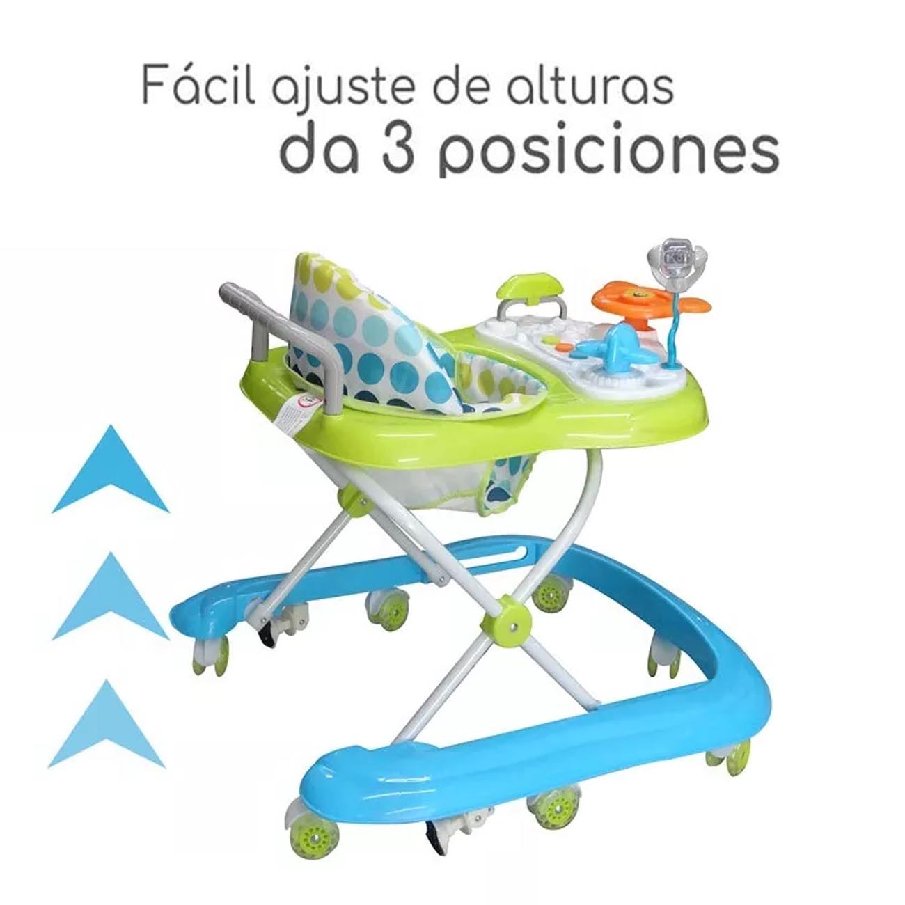 Andadera Upa Debebe Bebe Azul/Verde.