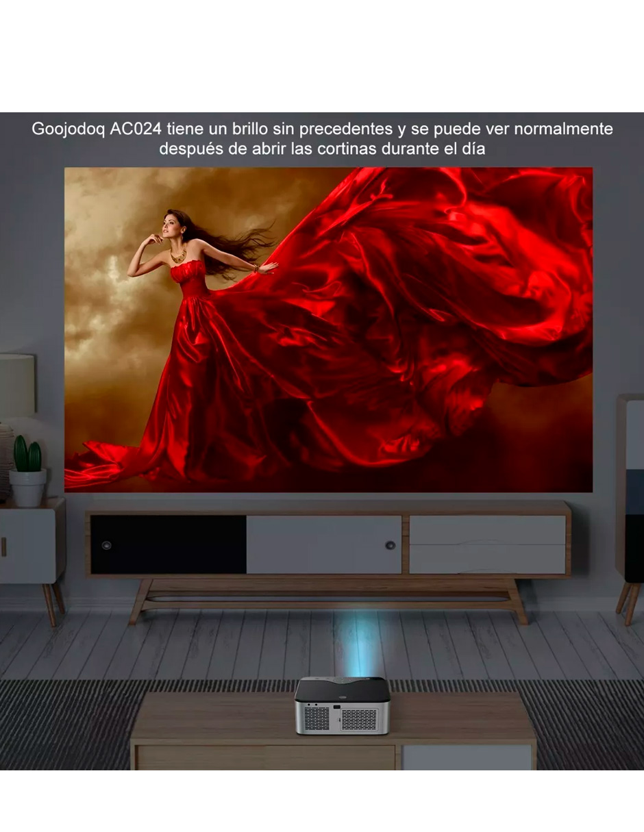 Proyector Petukita Box GOOJO X 1 con Android Wifi Full Hd 1080p 