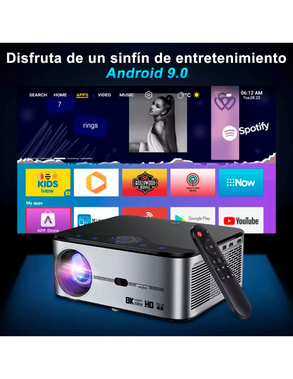 Proyector Petukita Box GOOJO X 1 con Android Wifi Full Hd 1080p 