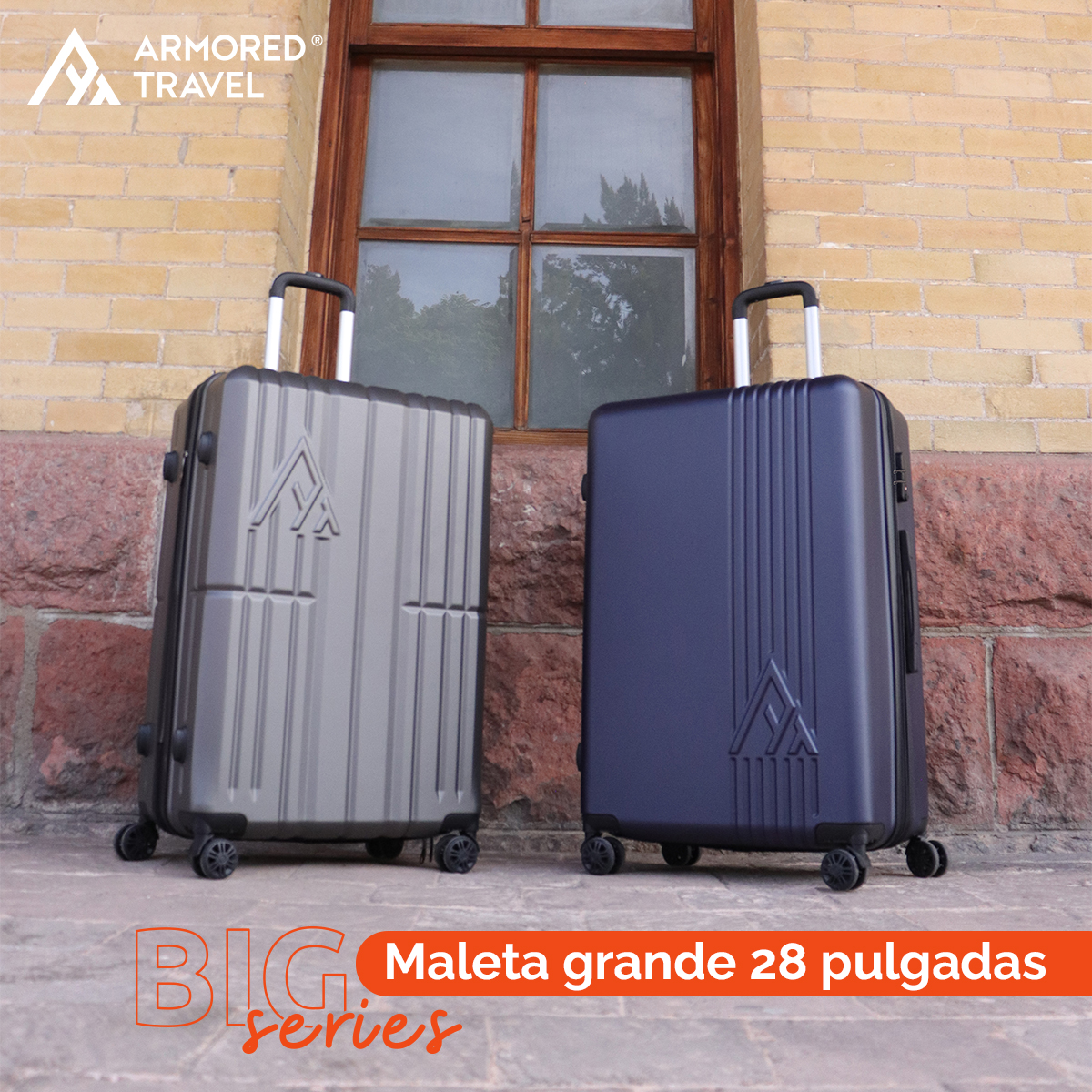 Maleta de viaje grande rígida BIG series 28 - 25kg con cierre expandible ABS doble calibre candado de alta seguridad TSA LOCK Armored travel Elephant