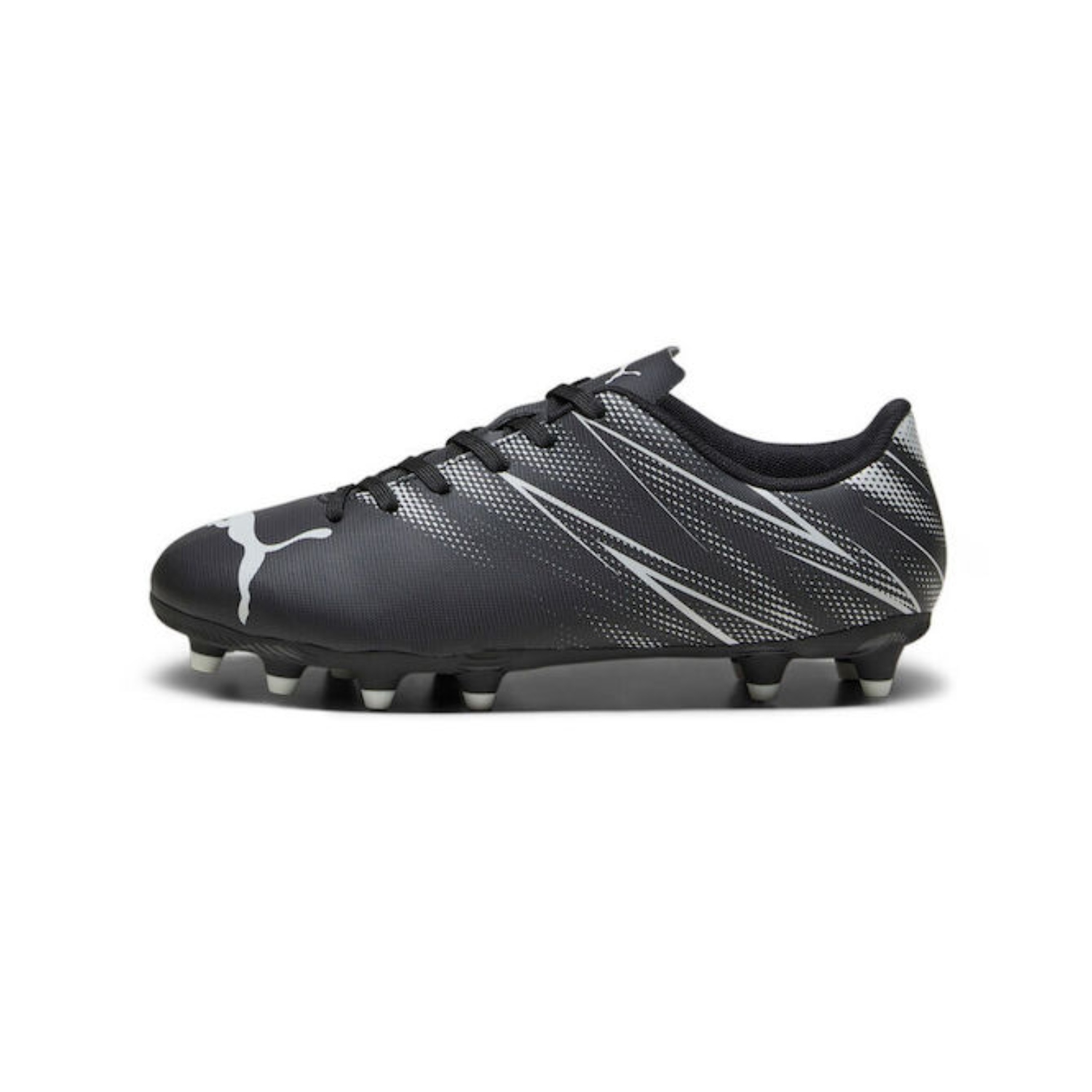 Tenis de Futbol Puma Attacanto FG/AG Jr Negro- Gris 107480 01 Unisex.