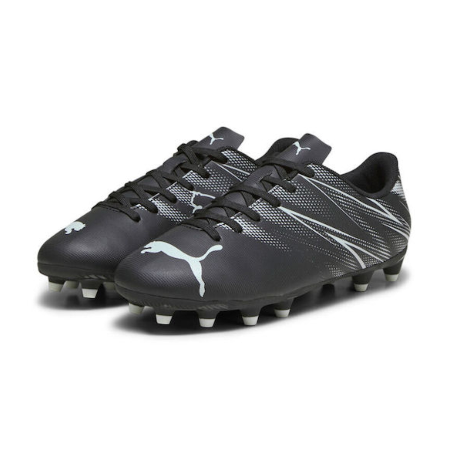 Tenis de Futbol Puma Attacanto FG/AG Jr Negro- Gris 107480 01 Unisex.