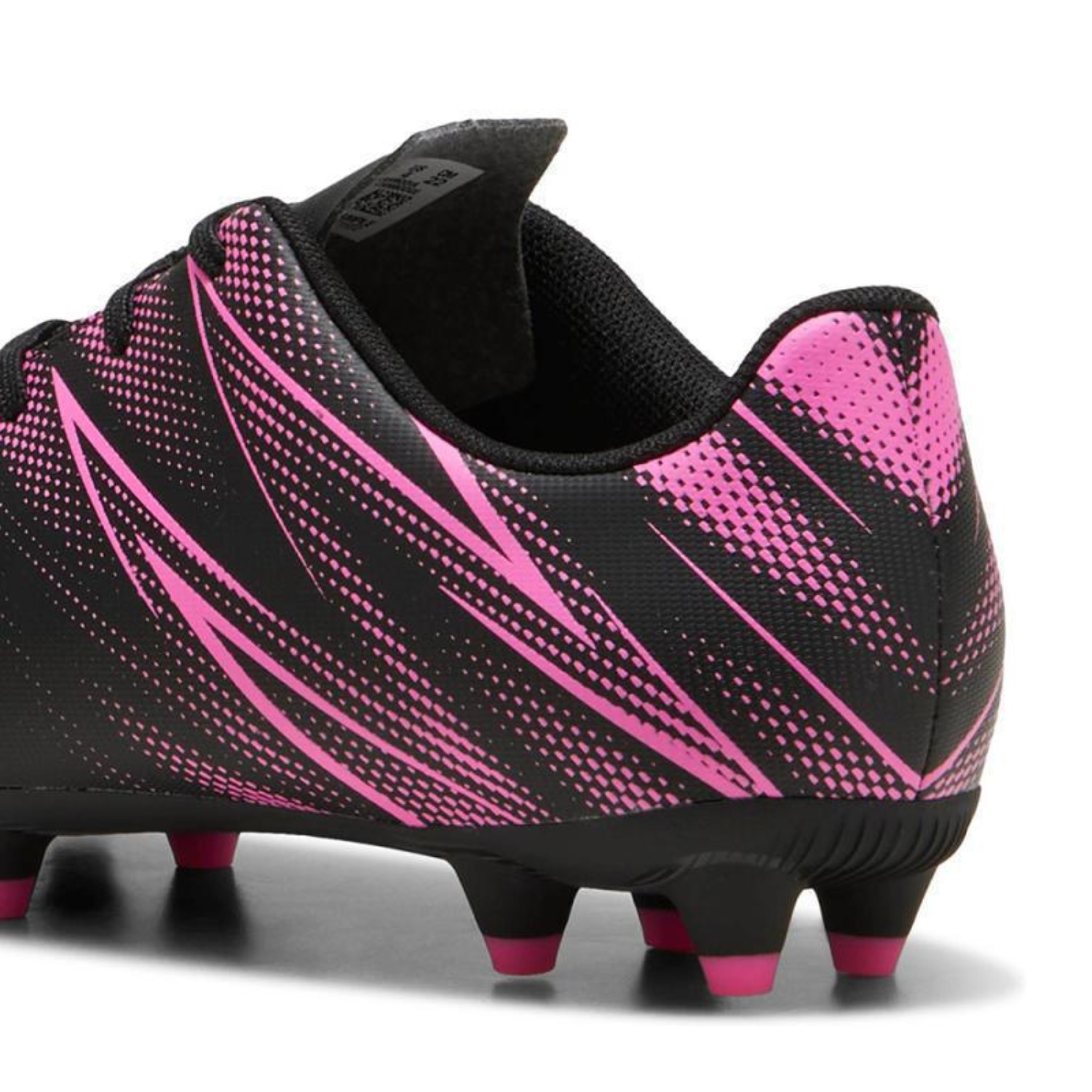 Tenis de Futbol Puma Attacanto FG/AG Jr Negro- Rosa 107480 06 Unisex.